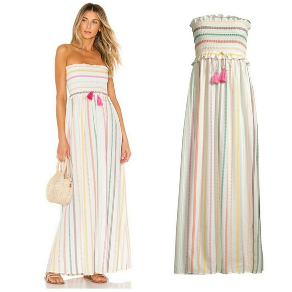 Pilyq Dresses & Skirts - PILY Q // multi stephanie boho smocked maxi tube